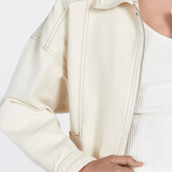 Dissh Denim Bomber Jacket - Picture 2 of 7